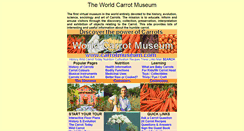 Desktop Screenshot of carrotmuseum.co.uk