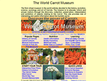 Tablet Screenshot of carrotmuseum.co.uk